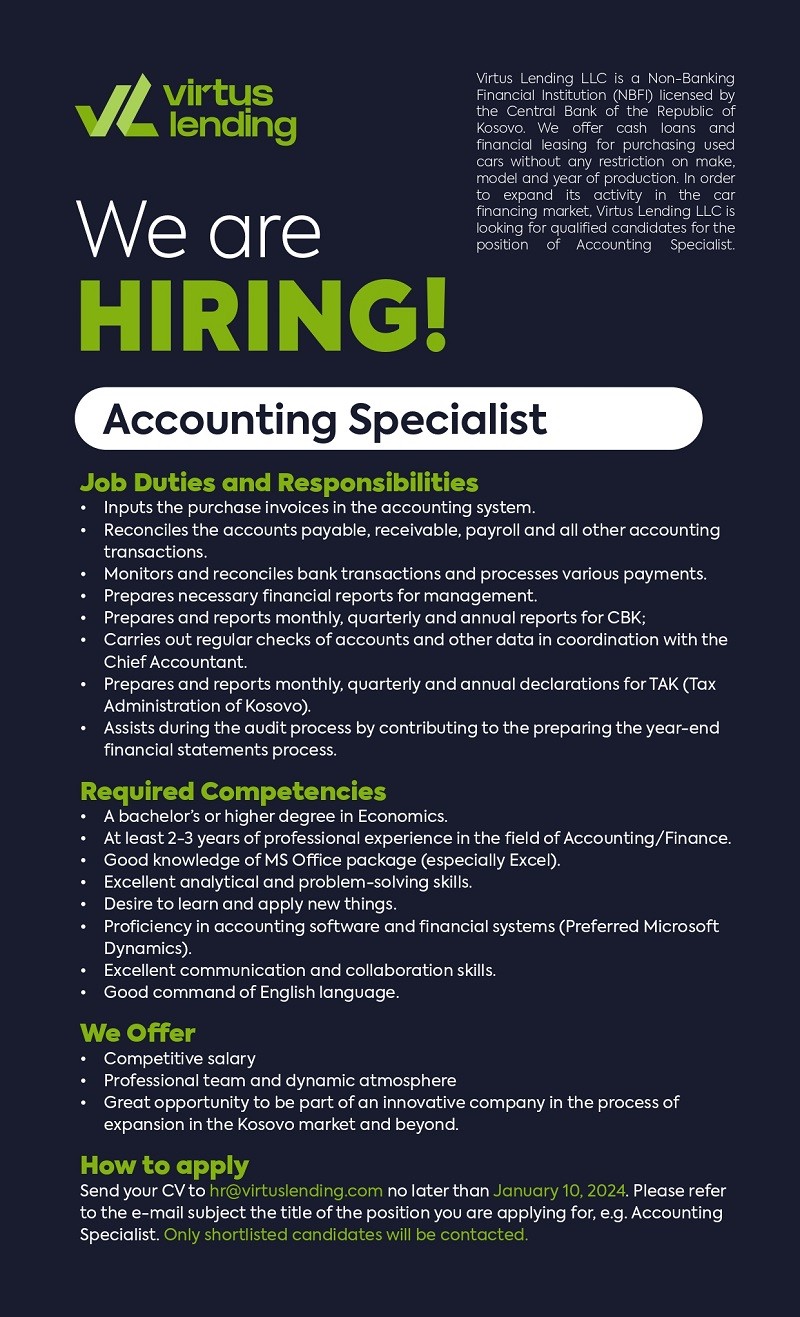 Accounting Specialist